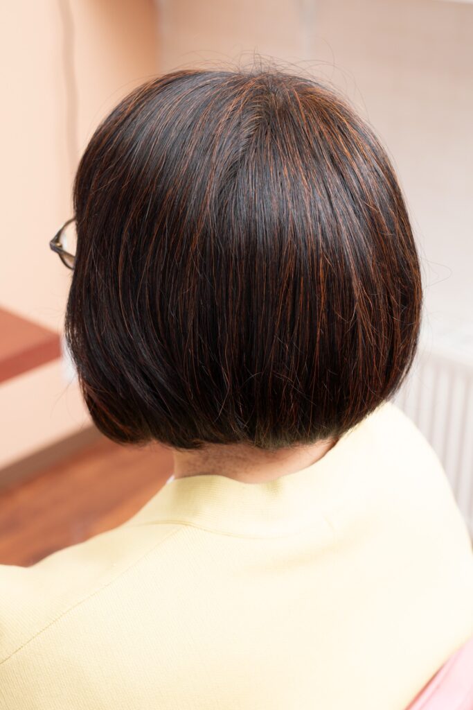 ブローなしボブスタイル